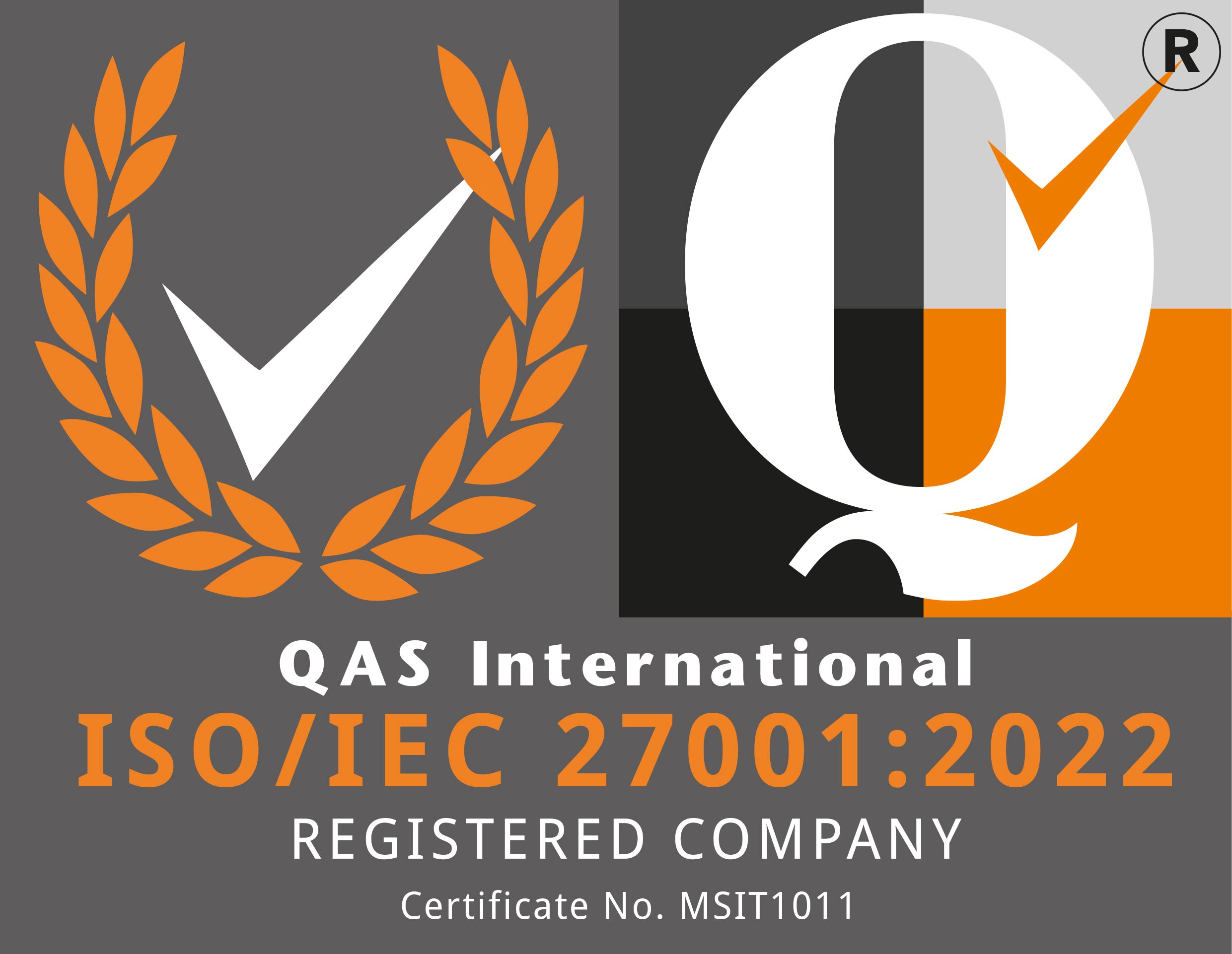 ISO 27001:2022 Information Security Management System certified